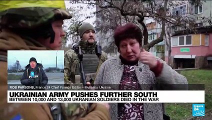 Russian forces shell Kherson as power fails