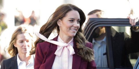 Kate Middleton Matched Her Chanel Bag to Her Bordeaux Suit