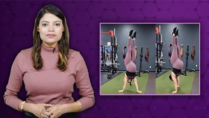 Landra Ilisabeth 9 Months Pregnancy Head Stand Video, Pregnancy में Workout करना कितना सही |*Health