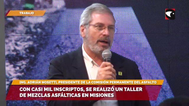Con casi mil inscriptos, se realizó un taller de mezclas asfálticas en misiones