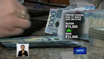 Mga negosyong hindi lalagpas sa 40 ang empleyado, pwedeng umutang sa gobyerno para may pambayad ng 13th month | Saksi