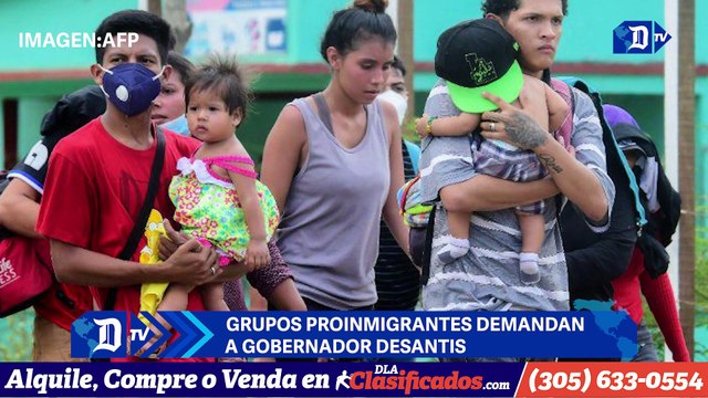 Grupos proinmigrantes demandan a gobernador DeSantis | El Diario en 90 segundos