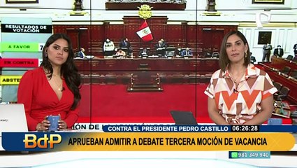 Congreso: debate final de vacancia presidencial será este 7 de diciembre