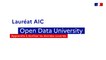 [Lauréat AIC] Open Data University : apprendre à réutiliser les données ouvertes