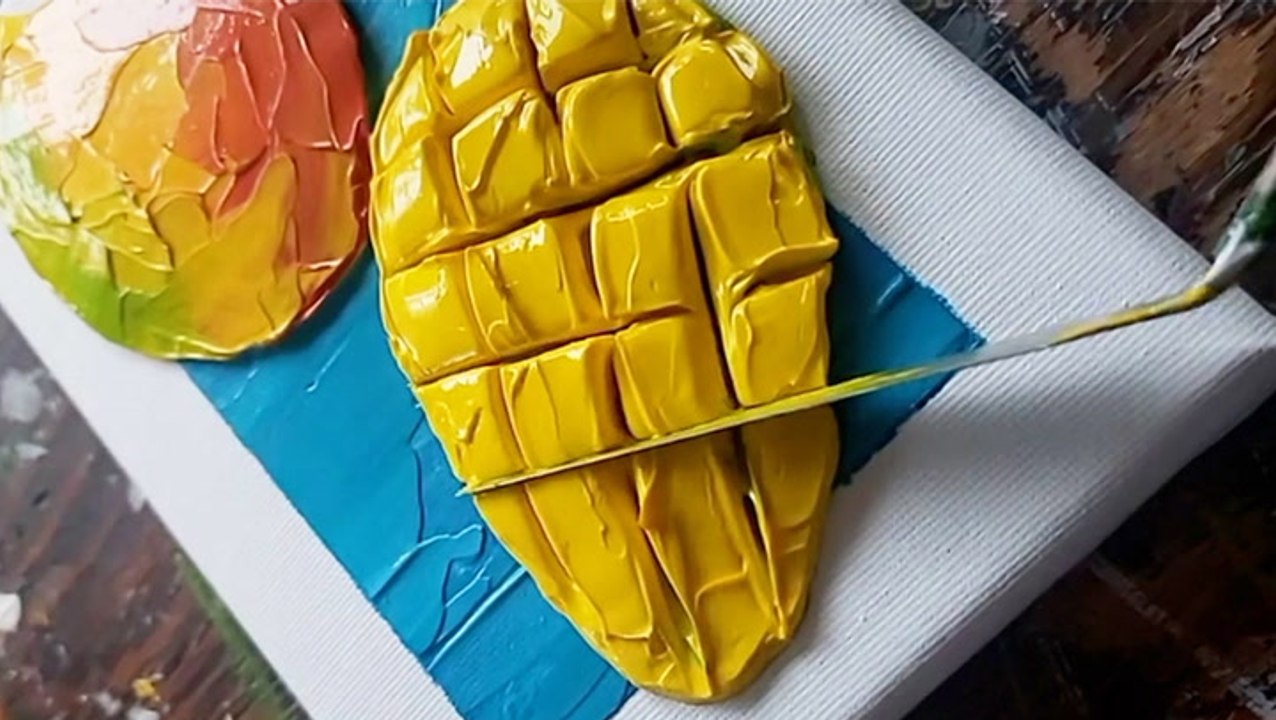 Piping paint like frosting creates 3D food art