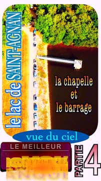 4 - LAC DE SAINT-AGNAN vu du ciel (dans le Morvan en Bourgogne Franche-Comté)
