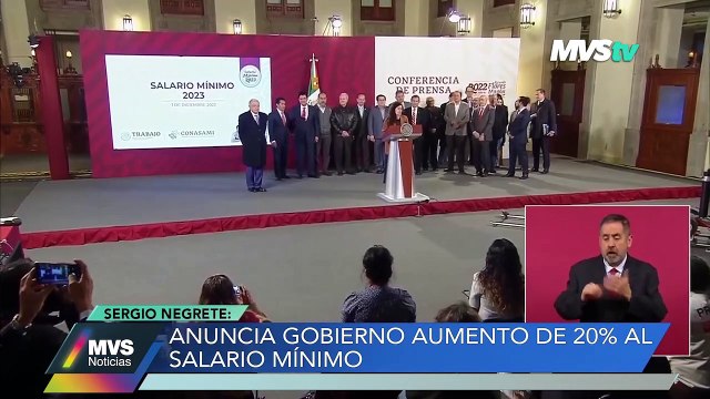 La realidad sobre el aumento al salario mínimo del 20 % para 2023 en la opinión de Sergio Negrete MVS Noticias 2 dic 2022
