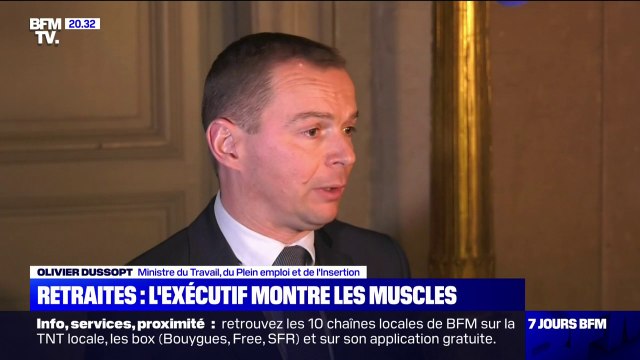 Olivier Dussopt, ministre du Travail sur la réforme des retraites: Nous pouvons acter un certain nombre de désaccords dans une discussion