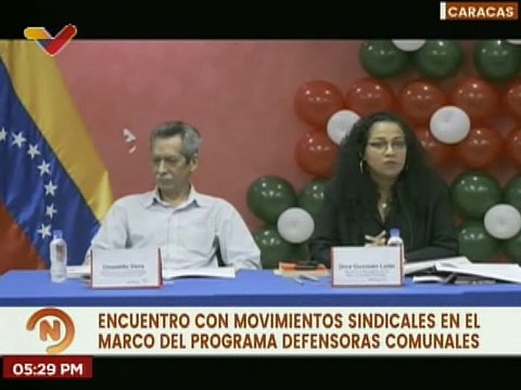 Movimientos sindicales participan en el Plan Defensoras Comunales de Banmujer en Caracas