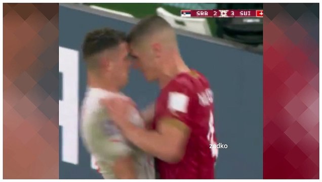 Nikola Milenković and the Serbian national team attacked Granita XHaka