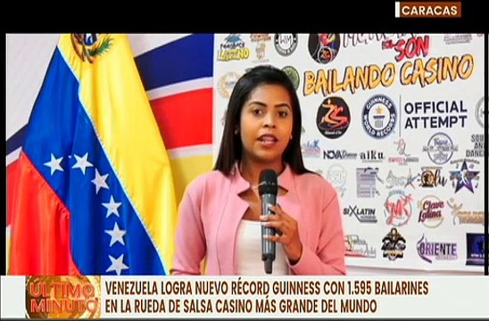 Venezuela logra Récord Guinness Nº 28 con la rueda de salsa casino más grande del mundo