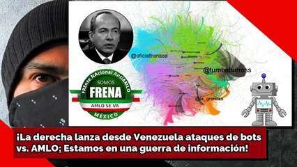 ¡La derecha moviliza desde VNZL miles de bots vs. AMLO!