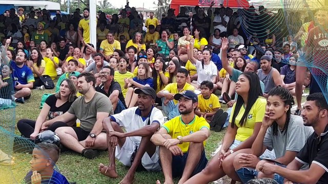 BRASIL X CAMARÕES - TELÃO PRAÇA SANTA RITA ARTUR NOGUEIRA