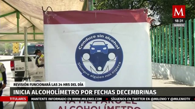 En CdMx, inicia alcoholímetro por fiestas decembrinas