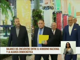 Pdte. de la AN Jorge Rodríguez ofrece balance del encuentro con la delegación de Alianza Democrática