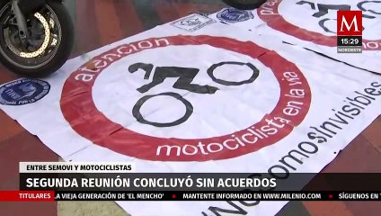 La segunda reunión entre Semovi y motociclistas concluyó sin llegar a ningún acuerdo