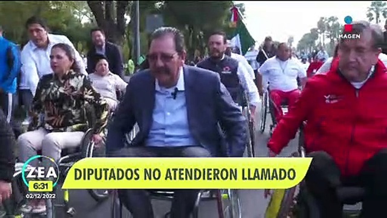 Diputados no atendieron llamado de personas con discapacidad