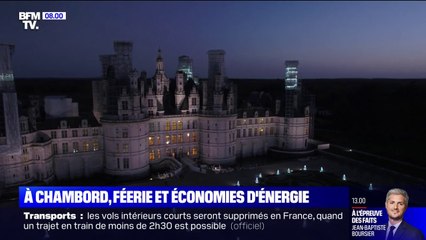 À Chambord, une centrale photovoltaïque a été installée pour maintenir l'éclairage du château