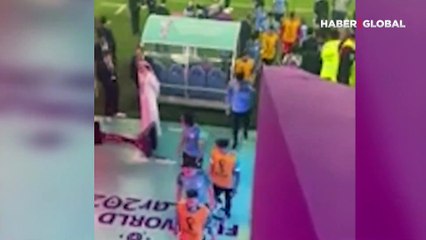 Dünya Kupası'nda maç sonundaki skandal olay kameraya böyle yansıdı