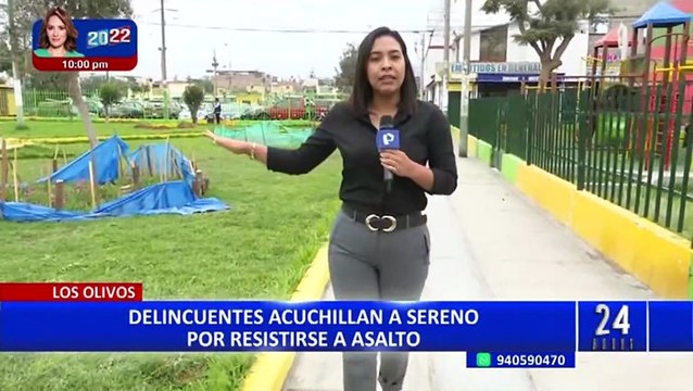 Los Olivos: Sereno es acuchillado por delincuentes tras resistirse a asalto