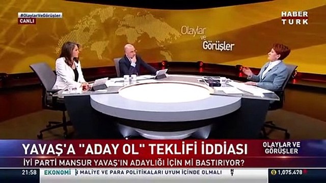 Akşener'e soruldu: ''İmamoğlu veya Yavaş aday olursa destekleyecek misiniz ?''