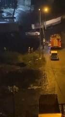 ARNAVUTKÖY'DE POLİSTEN KAÇARKEN DEREYE UÇTULAR