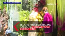 Suasana Jelang Prosesi Siraman Kaesang Pangarep, Jokowi Pakai Beskap Warna Pink Pasang Bleketepe