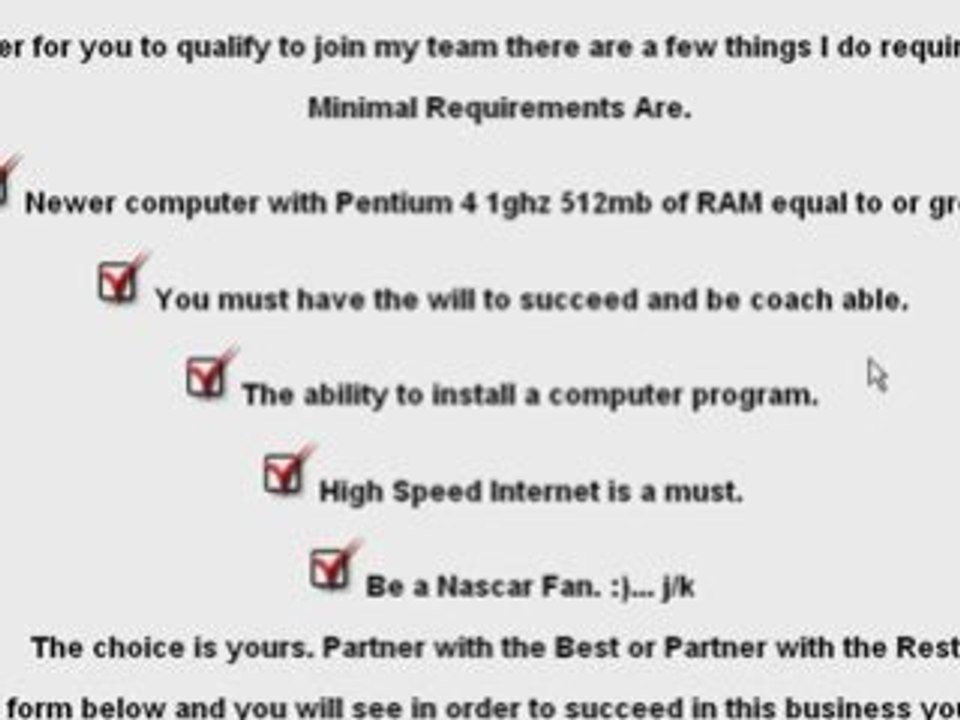 Little Guy Network Requirments