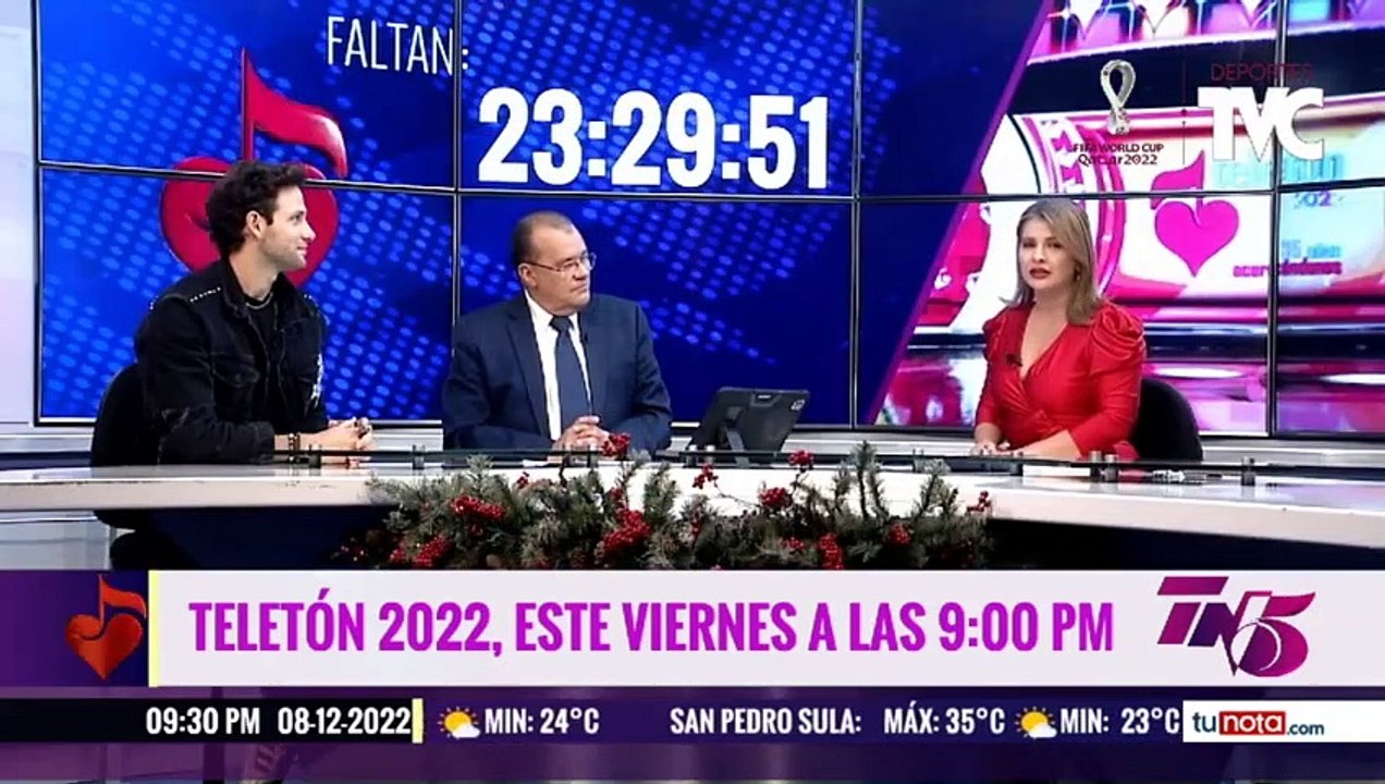 Llega el actor y cantante Gabriel Coronel para participar en la Teletón