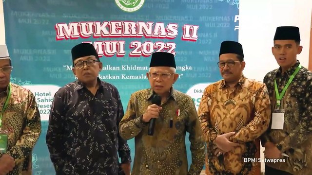 Keterangan Pers Wapres Usai Buka Mukernas MUI Himbauan MUI Menghadapi Pemilu dan Deradikalisasi