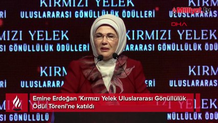 Emine Erdoğan 'Kırmızı Yelek Uluslararası Gönüllülük Ödül Töreni'ne katıldı