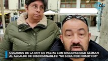 Usuarios de la EMT de Palma con discapacidad acusan al alcalde de discriminarles: 