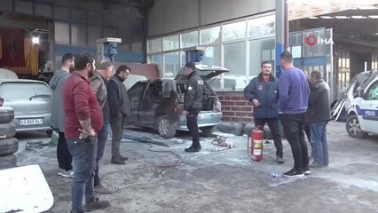 Tamiri yapılan LPG'li otomobil patladı: 5 yaralı