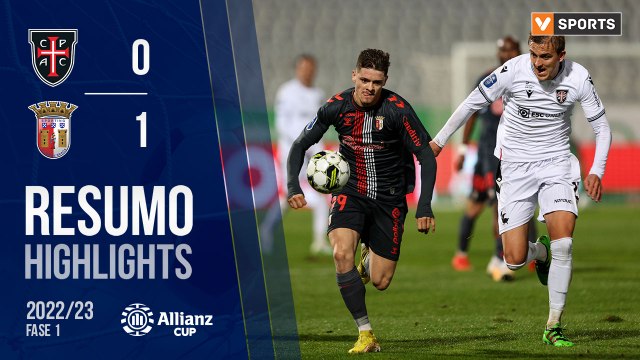 Highlights: Casa Pia AC 0-1 SC Braga (Taça da Liga 22/23 - Fase 3 - Jornada 2)