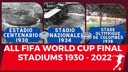 Download Video: FIFA WORLD CUP ALL FINAL STADIUMS | FIFA WORLD CUP FINALS STADIUMS DATA