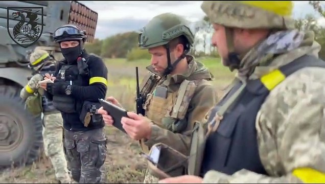 Реактивная артиллерия 36-ой бригады морской пехоты ВМСУ освобождает Херсонскую область.