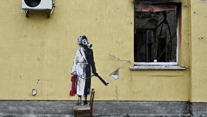 Polícia ucraniana impede tentativa de roubo de obra de Banksy
