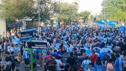 Catamarca celebró el triunfo de Argentina ante Australia