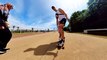 Dad Takes 2-Year-Old Daughter Longboarding