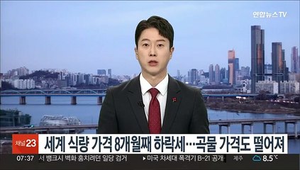 세계 식량가격 8개월째 하락세…곡물가격도 떨어져