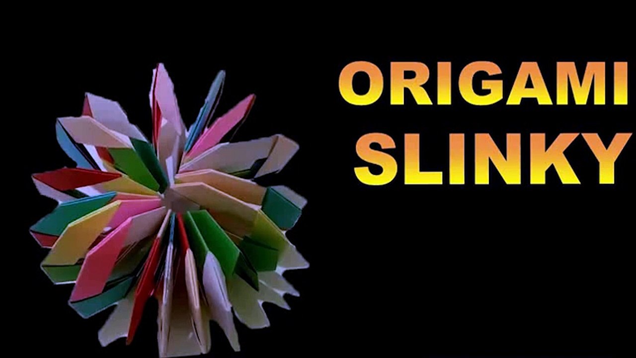 ORIGAMI : "HOW TO MAKE SLINKY ORIGAMI"