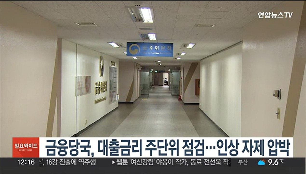 금융당국, 대출금리 주단위 점검…인상 자제 압박