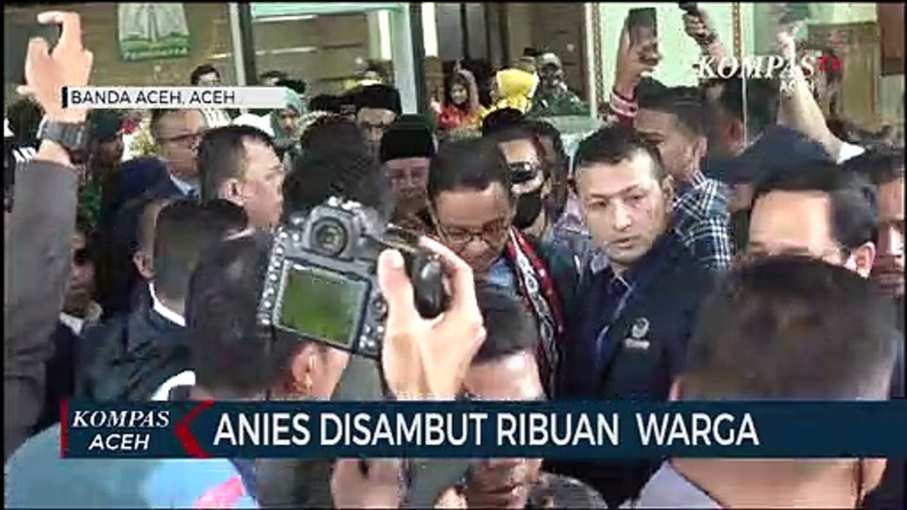 Tiba di Aceh Anies Baswedan Disambut Ribuan Warga