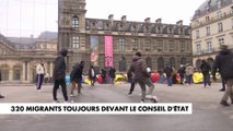 320 migrants toujours devant le Conseil d'Etat