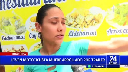Huachipa: joven motociclista muere atropellado por tráiler