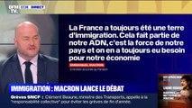 Immigration: Emmanuel Macron défend 
