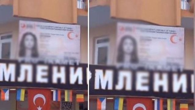 Antalya'da Türk ikamet izni alan firmadan akılalmaz reklam! Kimliğe koydukları fotoğraf olay oldu