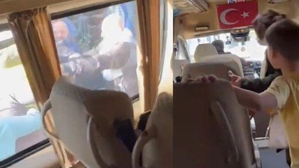 Download Video: Kadıköy'de okul servisinde korku dolu anlar