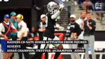 Raiders CB Nate Hobbs Activated From Injured Reserve Aidan Champion  Twitter   champion ai