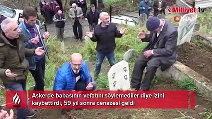 Askerde babasının vefatını söylemediler diye izini kaybettirdi! '59 yıl sonra cenazesini getirebildim'